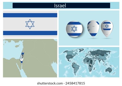 political infographics made from maps and flags. Vector illustration