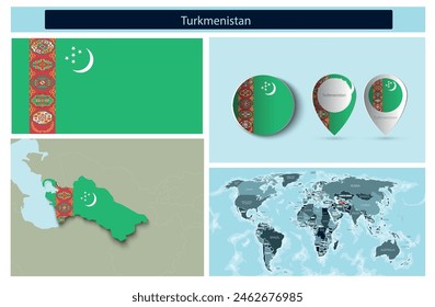political infographics made from maps and flags. Vector illustration