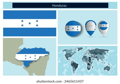 political infographics made from maps and flags. Vector illustration