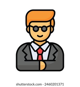Political leader vector design, unique icon ready to premium use