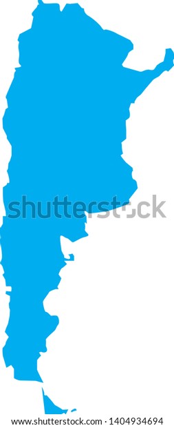 Political Map Argentina On White Background Stock Vector (Royalty Free ...