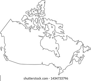 Canada Outline Images, Stock Photos & Vectors | Shutterstock