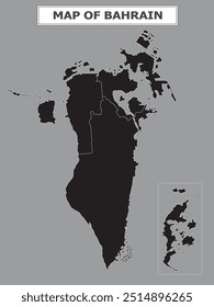 Political map of country with capital, province or state capital, major cities and town.