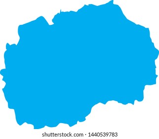 political map of country of Republic of Macedonia