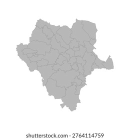 Political Map Durango Vector Outline