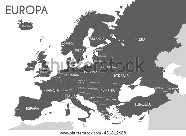 Featured image of post Mapa Del Mundo Con Nombres En Espa ol Blanco Y Negro