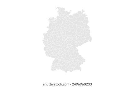 Political Map of Germany Grayscale,isolated on white background for website layouts,background,education, precise,customizable,Travel worldwide,map silhouette backdrop,earth geography, political.