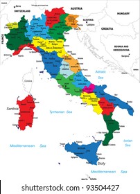 Political Map Of Italy