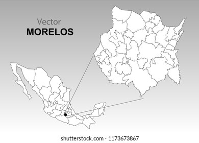 Political Map Mexico Stock Vector (Royalty Free) 1173673867