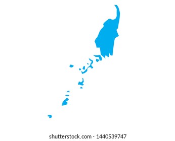 Political Map Palau Country Stock Vector (Royalty Free) 1440539747 ...