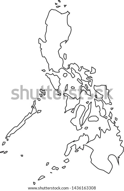 Political Map Philippines Stock Vector (Royalty Free) 1436163308 ...