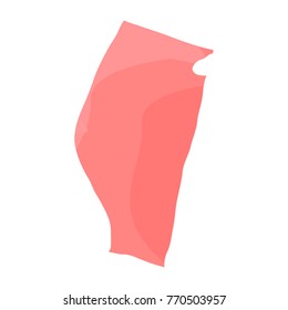 Political map of the province of Alberta, Vector illustration