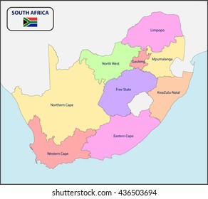 2,746 Map south africa provinces Images, Stock Photos & Vectors ...