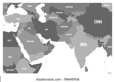 3,982 Middle East Central Asia Map Images, Stock Photos & Vectors