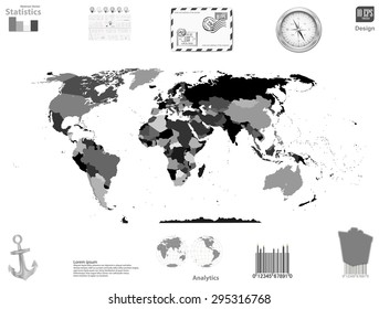 political map of the world 