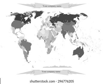 political map of the world 