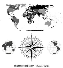 political map of the world 