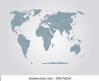 political map of the world 