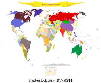 political map of the world 