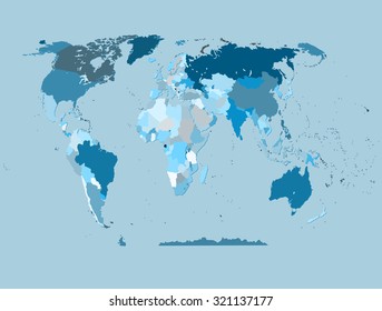 political map of the world 