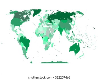 political map of the world 