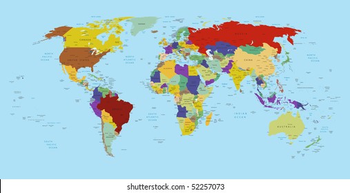 A political map of the world