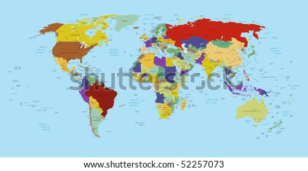 A political map of the world