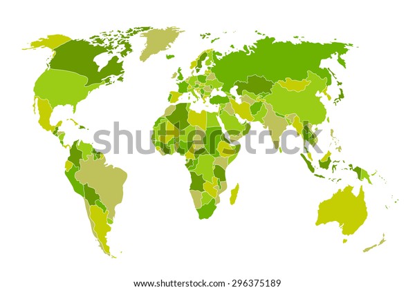 Political Map World Colorful World Mapcountries Vector De Stock Libre