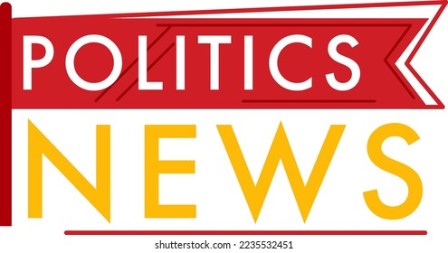 Political news, good tidings background, communication technology, appointment header, design, flat style vector illustration.