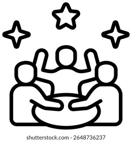 Political Party Icon Element For Design