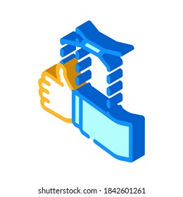 political puppet isometric icon vector. political puppet sign. isolated symbol illustration