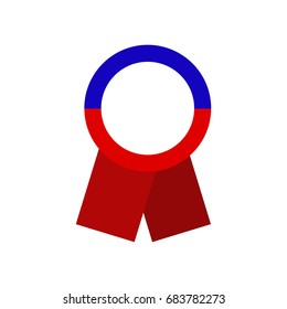 Political Ribbon vector illustration: Blank