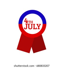 Political Ribbon vector illustration: Independence Day