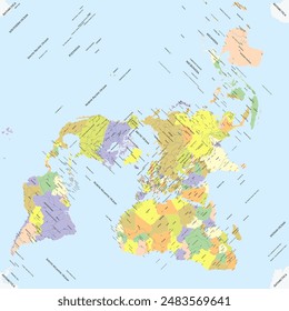 Political simple map of the world