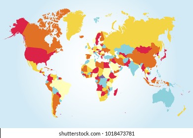 Political world map