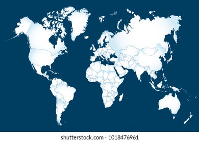 Political world map