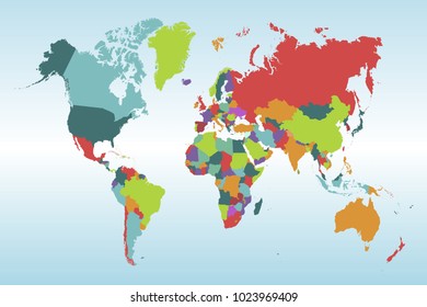 Political world map