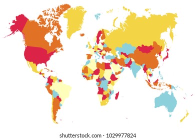 Political world map