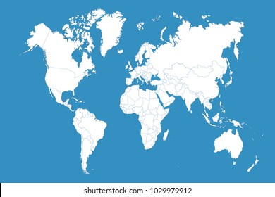 Political world map
