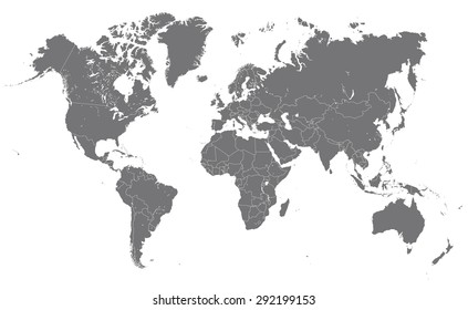 Political world map