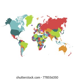 Political world map