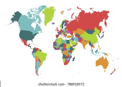 309,642 World political map Images, Stock Photos & Vectors | Shutterstock