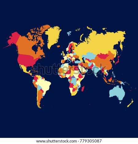 Political world map