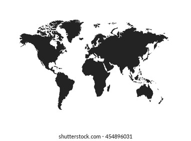 Political World Map. World map blank.