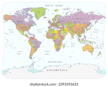 Political world map Contains information licensed under the Open Government License Canada 