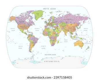 Political world map Contains information licensed under the Open Government License Canada 