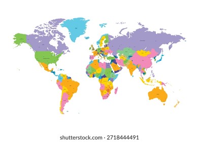 Mapa Político Mundial Con Los Países