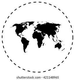 Political World Map Illustration