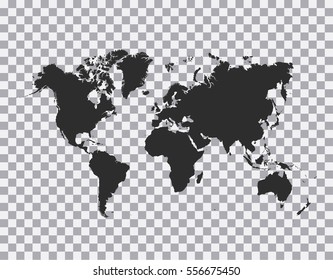 Political World Map vector Illustration.