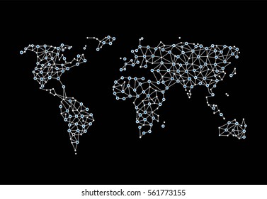 Political World Map vector Illustration.